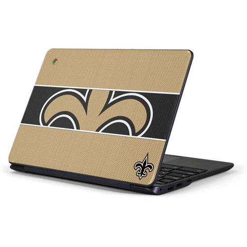 NFL New Orleans Saints Zone Block Samsung Chromebook Skin