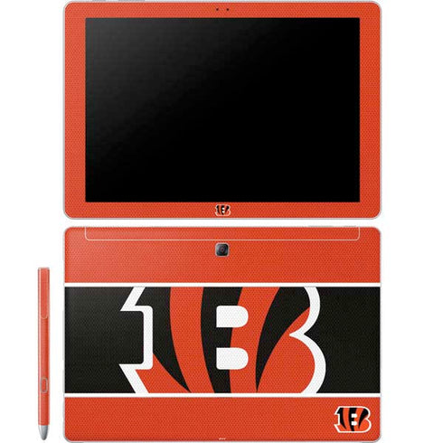 NFL Cincinnati Bengals Zone Block Galaxy Book 12in Skin