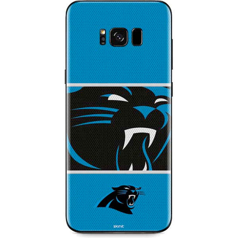 NFL Carolina Panthers Zone Block Galaxy S8 Plus Skin