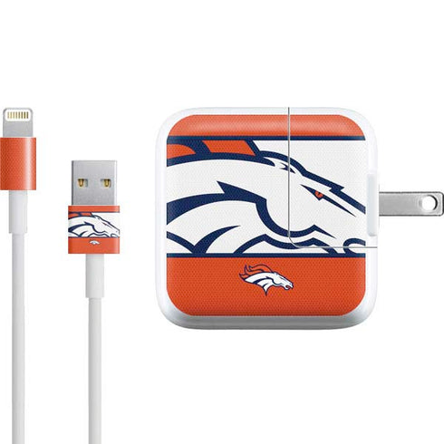 NFL Denver Broncos Zone Block iPad Charger (10W USB) Skin
