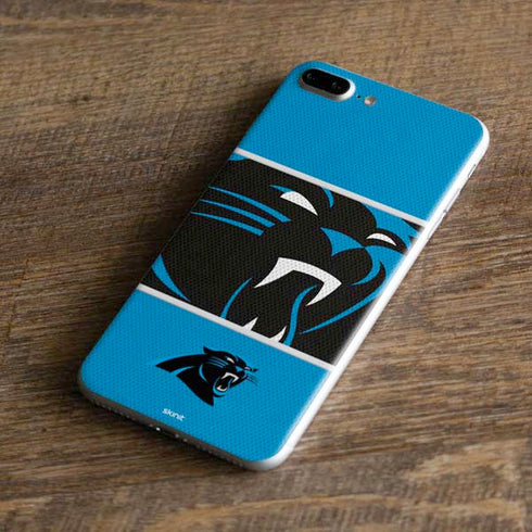 NFL Carolina Panthers Zone Block iPhone 8 Plus Skin