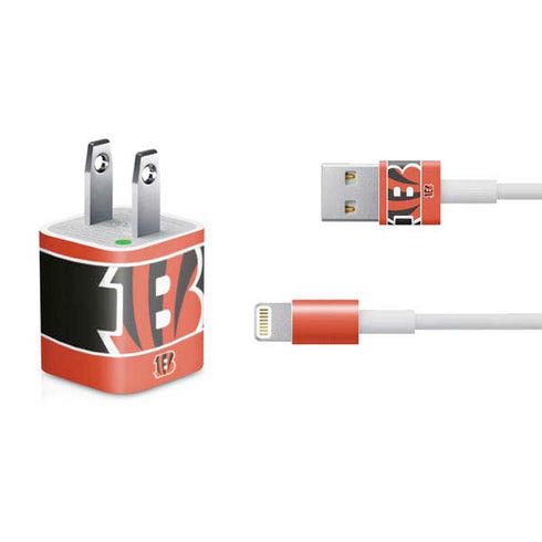 NFL Cincinnati Bengals Zone Block iPhone Charger (5W USB) Skin