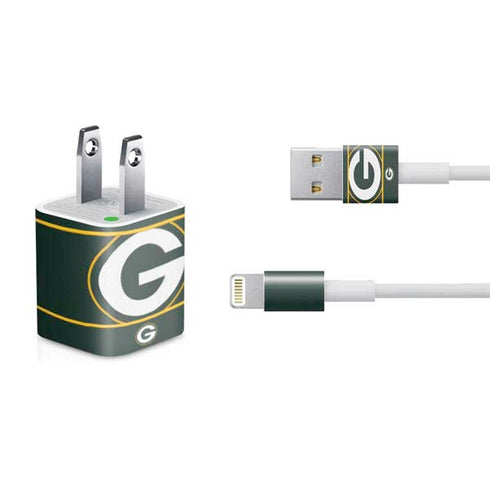 NFL Green Bay Packers Zone Block iPhone Charger (5W USB) Skin
