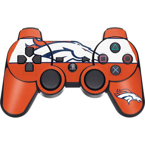 NFL Denver Broncos Zone Block PS3 Dual Shock wireless controller Skin