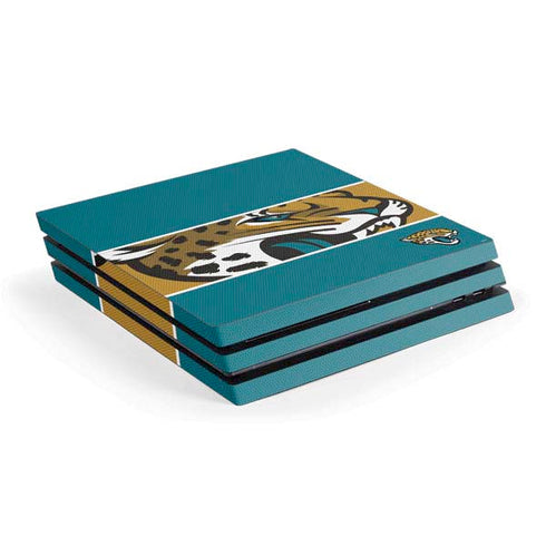 NFL Jacksonville Jaguars Zone Block PS4 Pro Console Skin