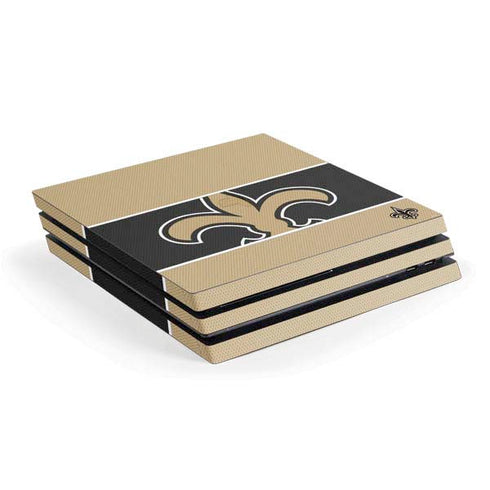 NFL New Orleans Saints Zone Block PS4 Pro Console Skin