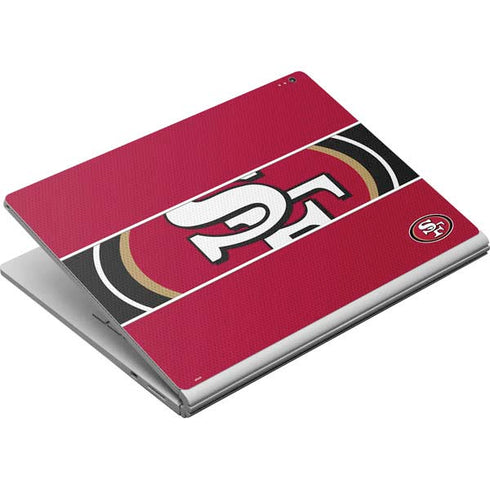 NFL San Francisco 49ers Zone Block Surface Book Skin