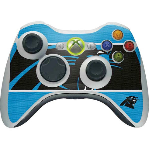 NFL Carolina Panthers Zone Block Xbox 360 Wireless Controller Skin