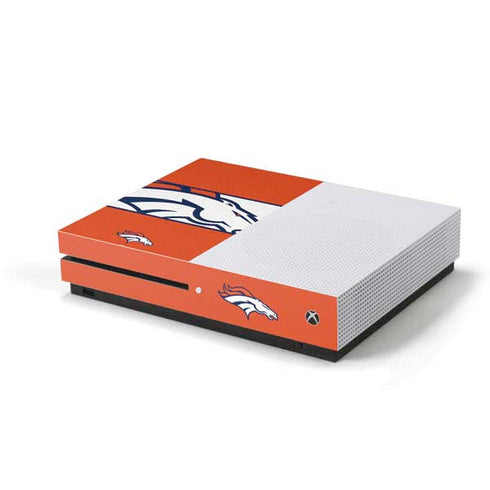 NFL Denver Broncos Zone Block Xbox One S Console Skin