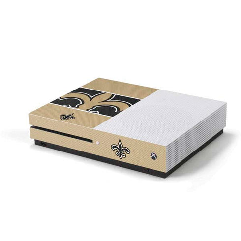 NFL New Orleans Saints Zone Block Xbox One S Console Skin