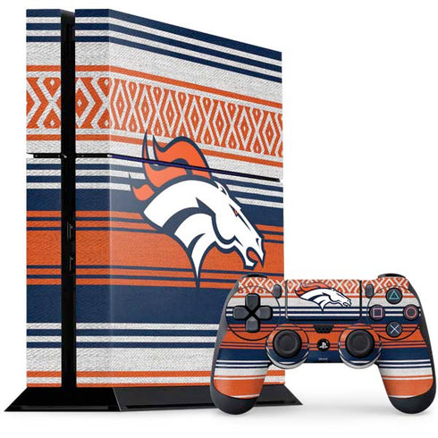 NFL Denver Broncos Trailblazer PS4 Console and Controller Bundle Skin