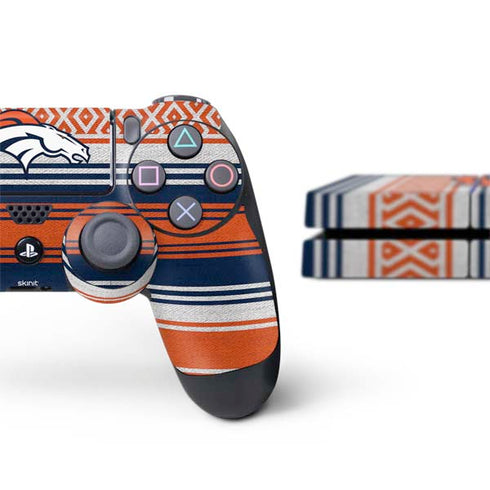 NFL Denver Broncos Trailblazer PS4 Console and Controller Bundle Skin