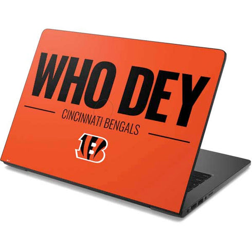 NFL Cincinnati Bengals Team Motto Dell Chromebook Skin
