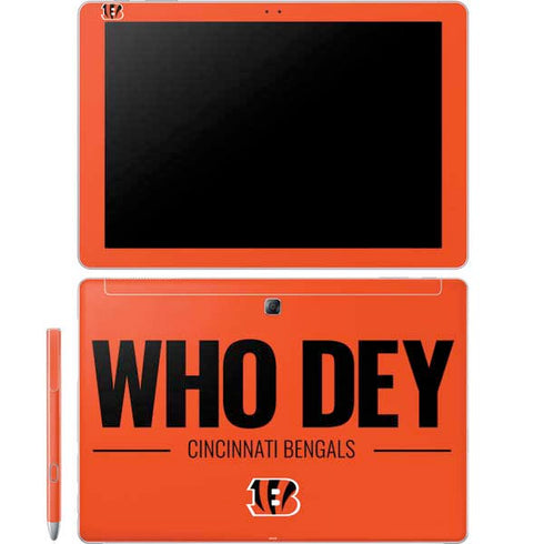 NFL Cincinnati Bengals Team Motto Galaxy Book 12in Skin