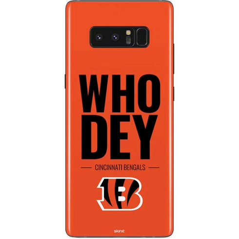 NFL Cincinnati Bengals Team Motto Galaxy Note 8 Skin