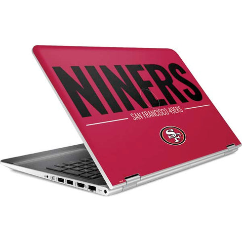 NFL San Francisco 49ers Team Motto HP Pavilion Skin