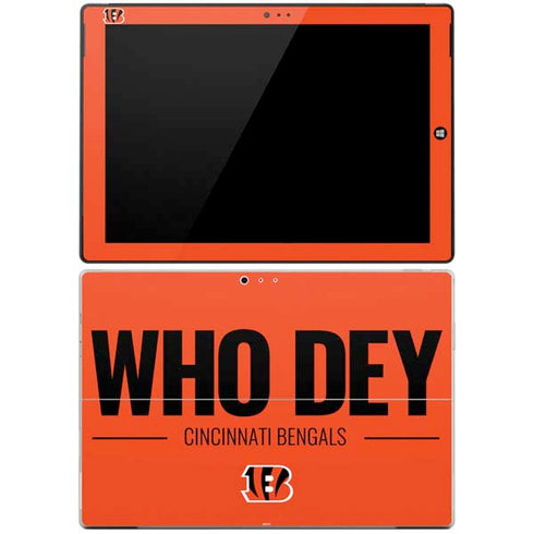 NFL Cincinnati Bengals Team Motto Surface Pro 3 Skin