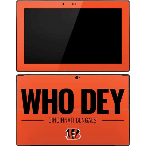 NFL Cincinnati Bengals Team Motto Surface Pro Tablet Skin