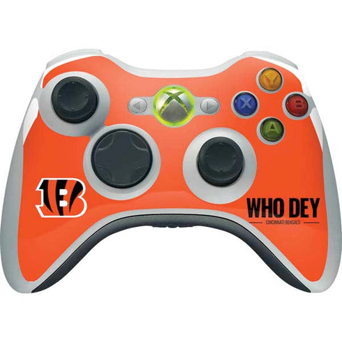 NFL Cincinnati Bengals Team Motto Xbox 360 Wireless Controller Skin
