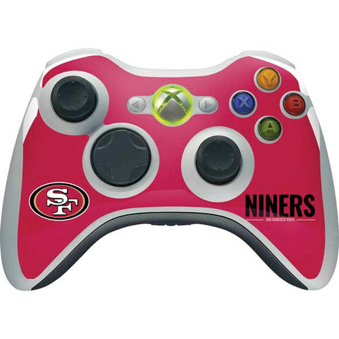 NFL San Francisco 49ers Team Motto Xbox 360 Wireless Controller Skin