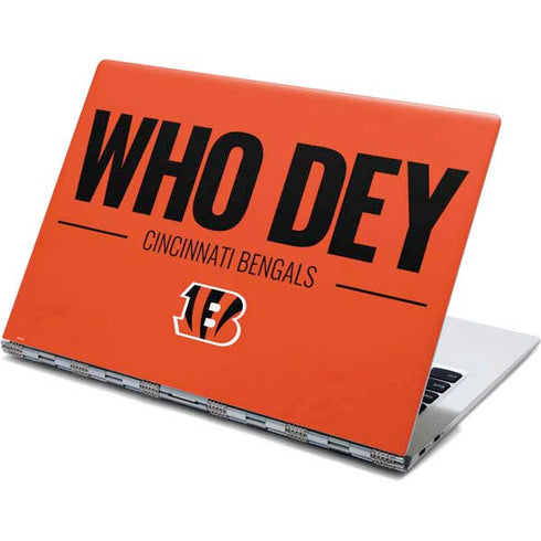 NFL Cincinnati Bengals Team Motto Yoga 910 2-in-1 14in Touch-Screen Skin