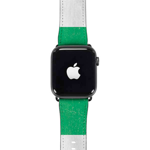 Nigeria Flag Distressed Apple Watch Band 38-40mm