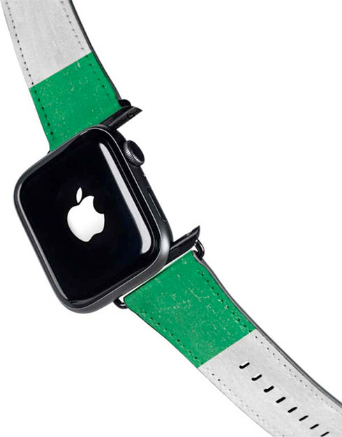 Nigeria Flag Distressed Apple Watch Band 38-40mm