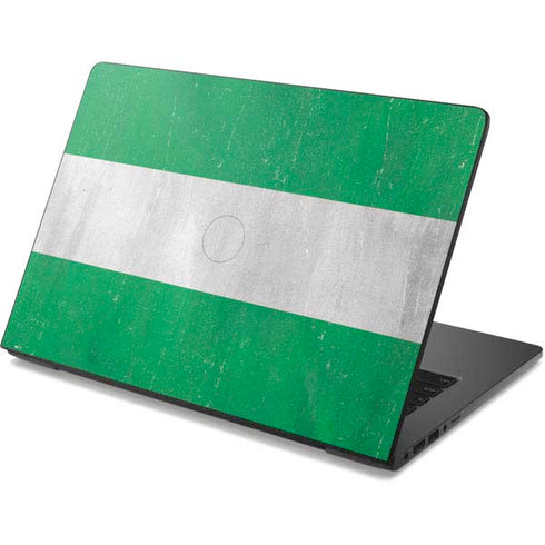 Nigeria Flag Distressed Dell Chromebook Skin