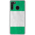 Nigeria Flag Distressed Galaxy A21 Clear Case