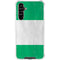 Nigeria Flag Distressed Galaxy A54 5G Clear Case