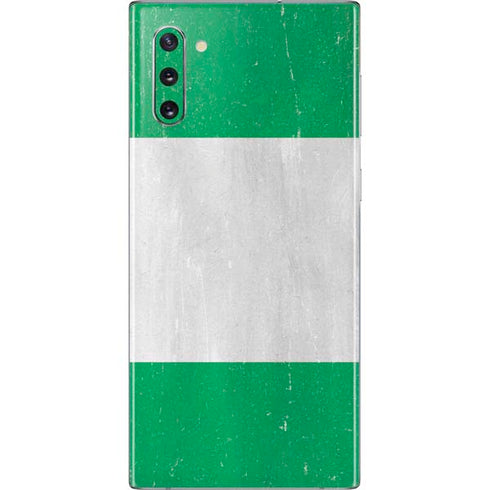 Nigeria Flag Distressed Galaxy Note 10 Skin