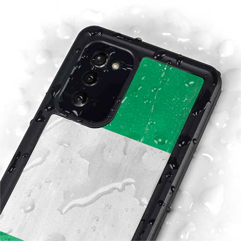Nigeria Flag Distressed Galaxy Note20 5G Waterproof Case