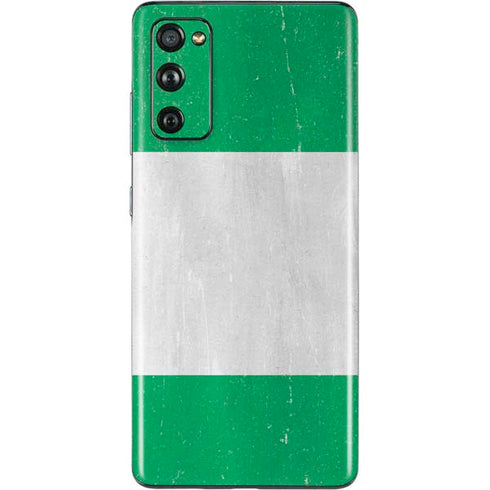 Nigeria Flag Distressed Galaxy S20 Fan Edition Skin