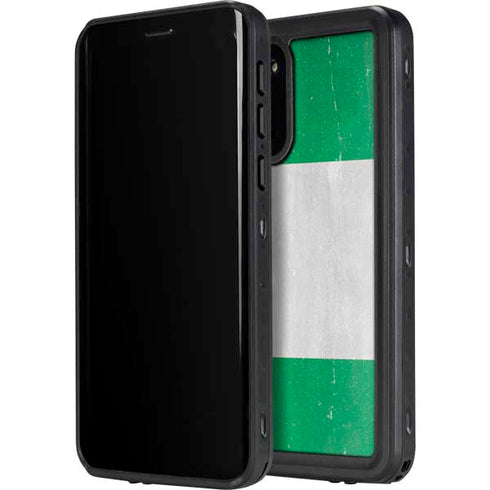 Nigeria Flag Distressed Galaxy S20 Waterproof Case