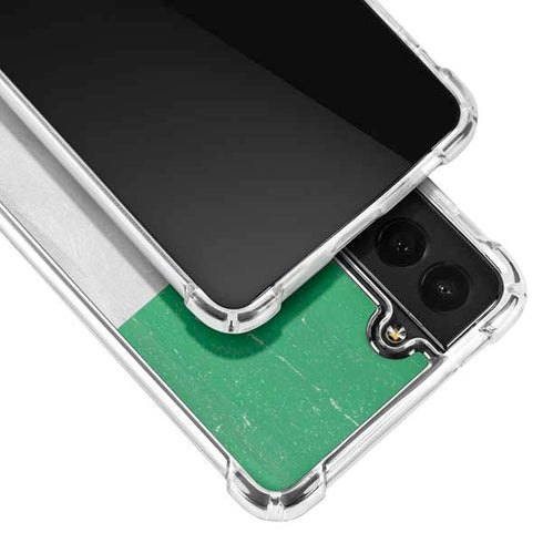 Nigeria Flag Distressed Galaxy S21 5G Clear Case