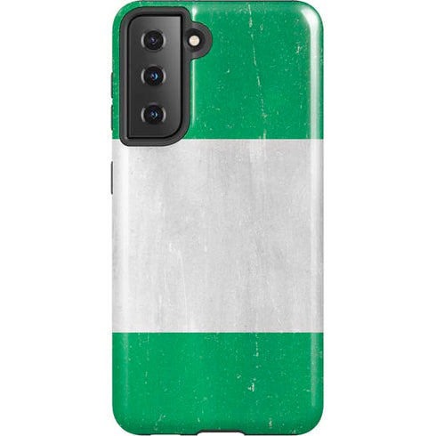 Nigeria Flag Distressed Galaxy S21 5G Pro Case