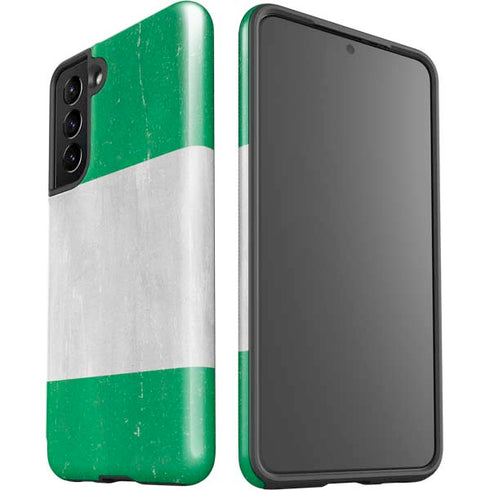 Nigeria Flag Distressed Galaxy S21 5G Pro Case