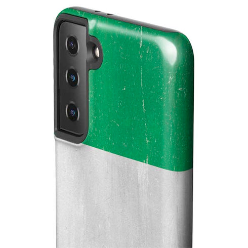 Nigeria Flag Distressed Galaxy S21 Plus 5G Pro Case