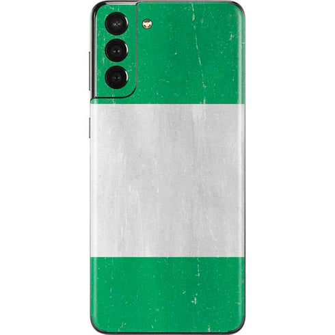 Nigeria Flag Distressed Galaxy S21 Plus 5G Skin