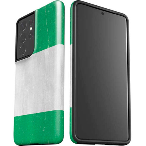 Nigeria Flag Distressed Galaxy S21 Ultra 5G Pro Case