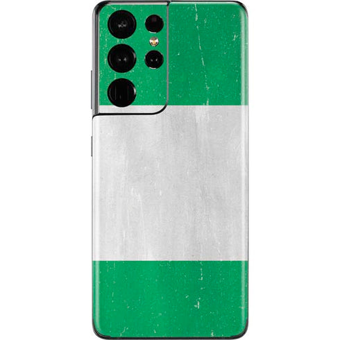 Nigeria Flag Distressed Galaxy S21 Ultra 5G Skin