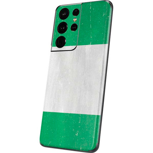 Nigeria Flag Distressed Galaxy S21 Ultra 5G Skin