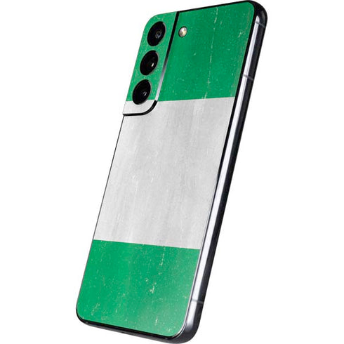 Nigeria Flag Distressed Galaxy S22 Skin