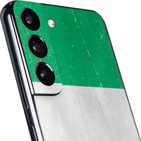 Nigeria Flag Distressed Galaxy S22 Skin