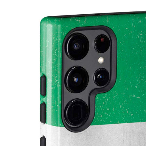 Nigeria Flag Distressed Galaxy S22 Ultra Pro Case