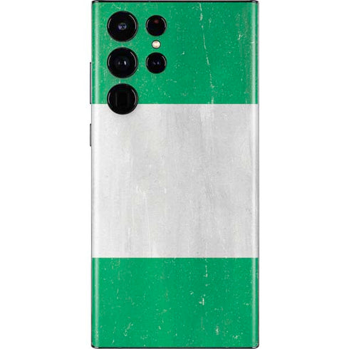 Nigeria Flag Distressed Galaxy S22 Ultra Skin