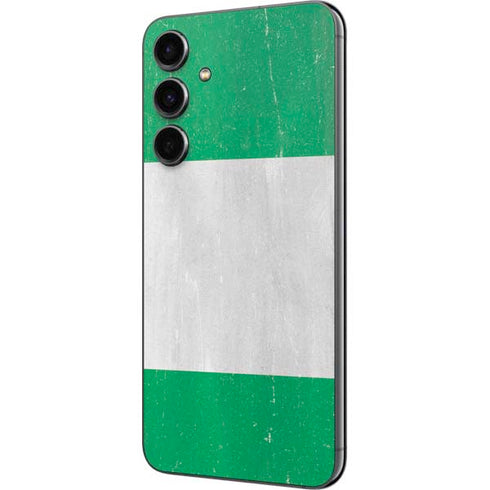 Nigeria Flag Distressed Galaxy S23 FE Skin