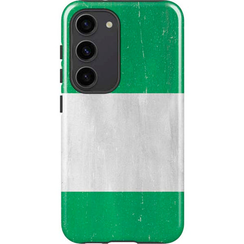 Nigeria Flag Distressed Galaxy S23 Pro Case
