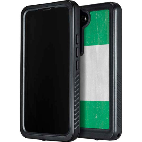 Nigeria Flag Distressed Galaxy S23 Waterproof Case