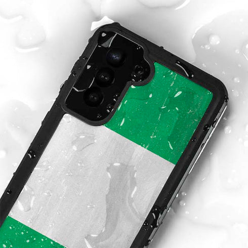 Nigeria Flag Distressed Galaxy S23 Waterproof Case